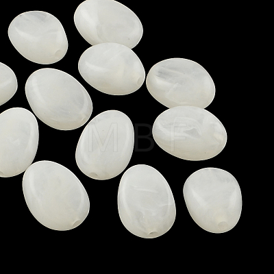Oval Imitation Gemstone Acrylic Beads LS-X-OACR-R052-19-1