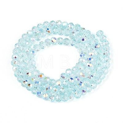 Transparent Glass Beads Strands EGLA-N016-6mm-M-1