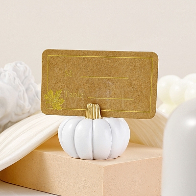 Pumpkin Shape Resin Name Card Holder HULI-PW0002-151B-1