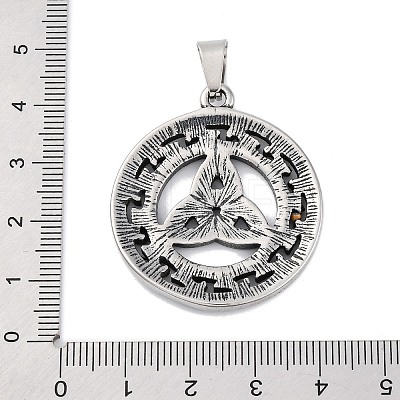 304 Stainless Steel Pendants STAS-Q339-03B-AS-1
