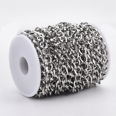 304 Stainless Steel Curb Chains STAS-R100-32-1