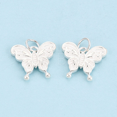 925 Sterling Silver Butterfly Charms STER-T009-01S-1