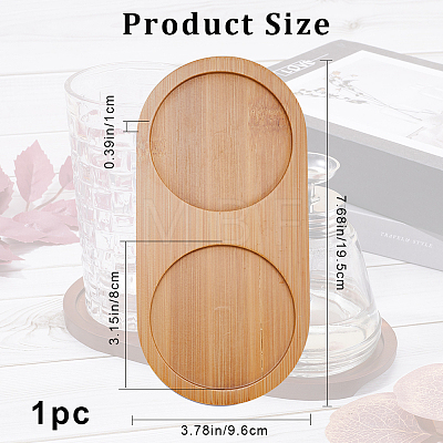 Bamboo Cup Tray AJEW-WH0348-30A-1