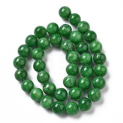 Natural Mashan Jade Round Beads Strands X-G-D263-10mm-XS13-1