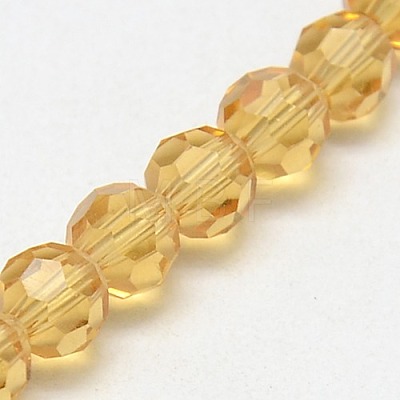 Eco-Friendly Glass Round Beads Strands EGLA-J042-8mm-M02-1