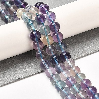 Natural Fluorite Beads Strands G-K345-B02-01-1