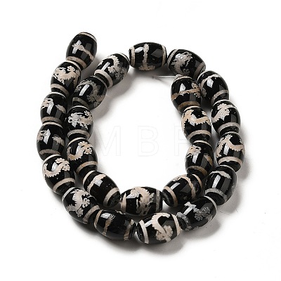 Tibetan Style dZi Beads Strands G-F726-A-1