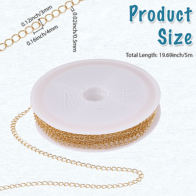 5M Brass Curb Chains CHC-BM0001-02-1