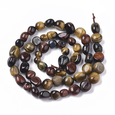 Natural Tiger Eye Beads Strands G-S363-031-1