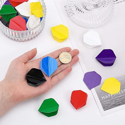 ® 70Pcs 7 Colors ABS Dart Flights Wholesale for Steel Tip Dart and Soft Tip Darts FIND-CA0006-66-1