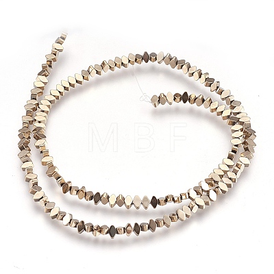 Electroplate Non-magnetic Synthetic Hematite Bead Strands G-I208-18-A-S-1