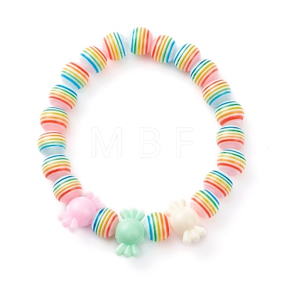 Stretch Kids Bracelets BJEW-JB06309-1
