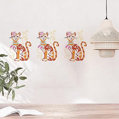 PET Hollow Out Drawing Painting Stencils DIY-WH0403-017-1