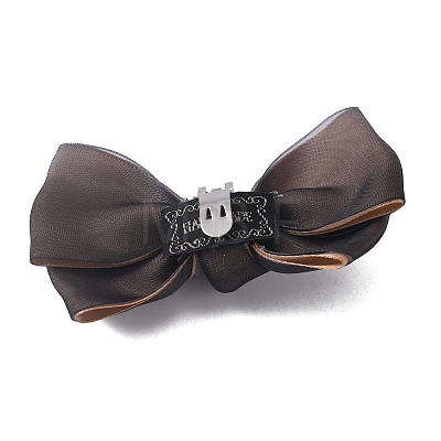 Polyester Bowknot Shoe Decorations AJEW-WH0323-25E-1