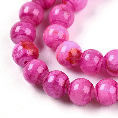 Natural Persian Jade Beads Strands G-A255-A02-04C-1