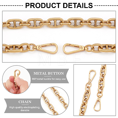 Alloy Bag Chain Strap FIND-WH0090-91-1