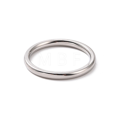 201 Stainless Steel Simple Thin Plain Band Ring for Women RJEW-I089-27P-1