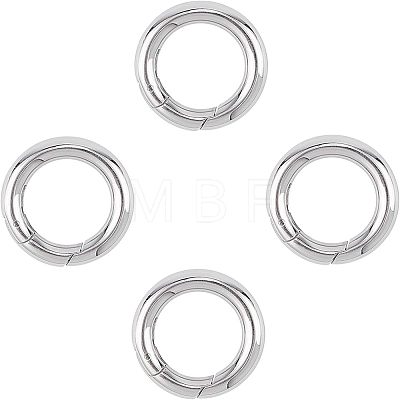 Unicraftale 201 Stainless Steel Spring Gate Rings STAS-UN0010-85P-1