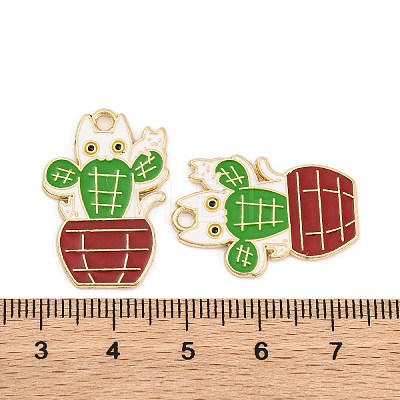 Plant & Animal Alloy Enamel Pendants FIND-N005-05B-G-1