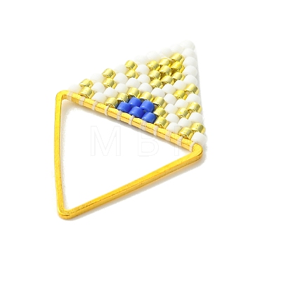 MIYUKI Glass Seed Beaded Pendants PALLOY-MZ01349-01-1