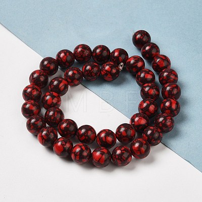 Synthetic Gemstone Dyed Beads Strands G-P507-03B-08-1