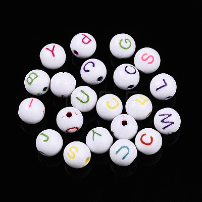 Opaque Acrylic Beads OACR-ZX006-24-1