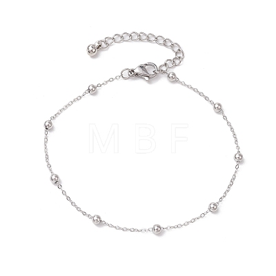 304 Stainless Steel Cable Chains Bracelets BJEW-JB11499-02-1