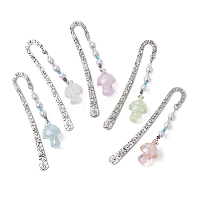 Alloy Hook Bookmarks AJEW-JK00256-S-1