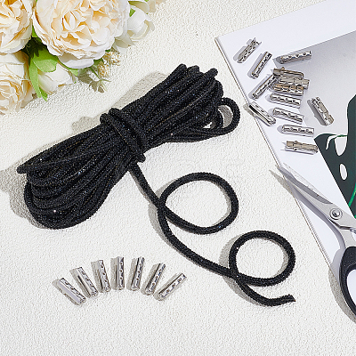 20Pcs Column Alloy Shoelace Buckle Connectors FIND-CY0001-95A-1