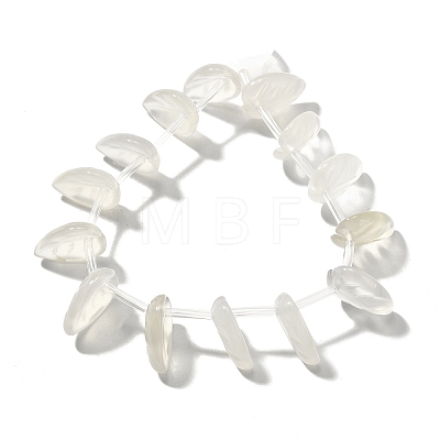 Natural White Agate Beads Strands G-P561-A04-01-1