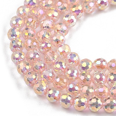 Electroplate Glass Beads Strands EGLA-B013-01A-AB04-1