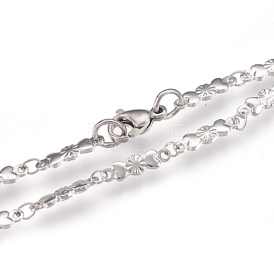 304 Stainless Steel Link Bracelets BJEW-G596-02P-1