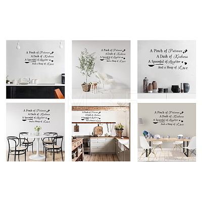 PVC Quotes Wall Sticker DIY-WH0200-069-1