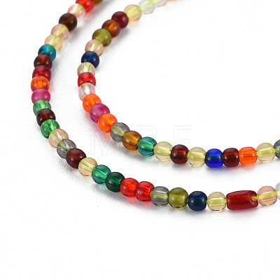 Glass Beads Strands GLAA-N041-008B-1