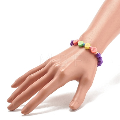 Acrylic Beaded Stretch Bracelets for Kids BJEW-JB07784-1