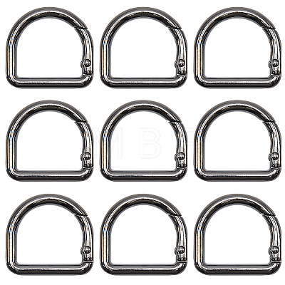12Pcs Alloy Spring Gate Rings FIND-GF0007-10A-1