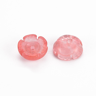 Cherry Quartz Glass Beads G-T122-55-1