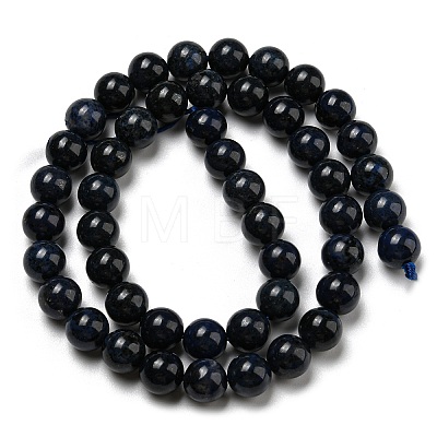 Grade AA Natural Dumortierite Quartz Beads Strands G-R494-A14-03-1