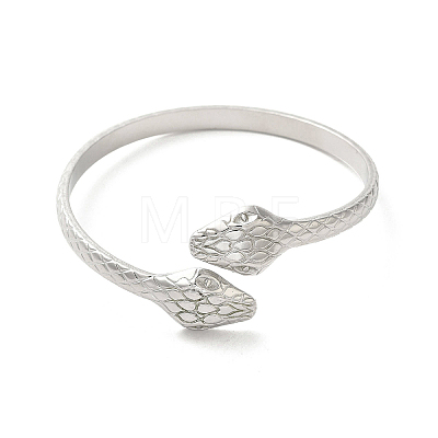 304 Stainless Steel Snake Cuff Bangles BJEW-A003-01P-1