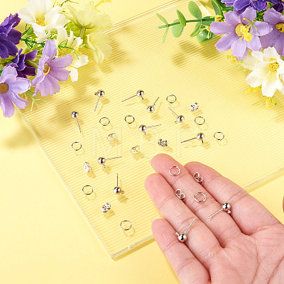 20Pcs Brass Ball Post Stud Earring Findings FIND-TA0011-06P-1