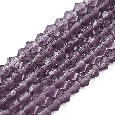 Imitate Austrian Crystal Frosted Glass Beads Strands LS-EGLA-A039-T2mm-MD04-1