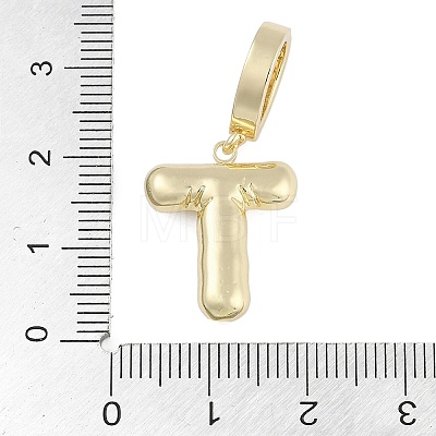 Brass Micro Pave Clear Cubic Zirconia Pendants KK-M289-01T-G-1