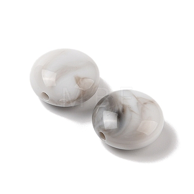 Two Tone Opaque Acrylic Beads MACR-M044-25-1