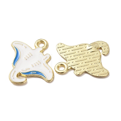 Ocean Alloy Enamel Pendants ENAM-B041-01F-1