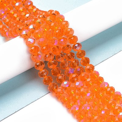 Electroplate Glass Beads Strands X1-EGLA-A034-T8mm-L07-1