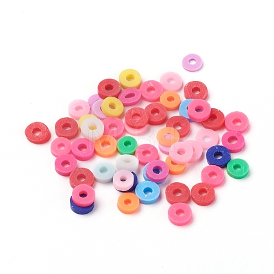 Handmade Polymer Clay Beads CLAY-R067-4.0mm-M1-1