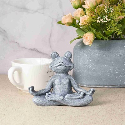 Resin Imitation Stone Frog Garden Decor JX173A-1