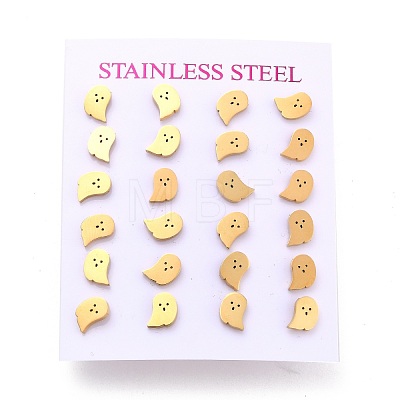 304 Stainless Steel Stud Earrings EJEW-P126-22-1