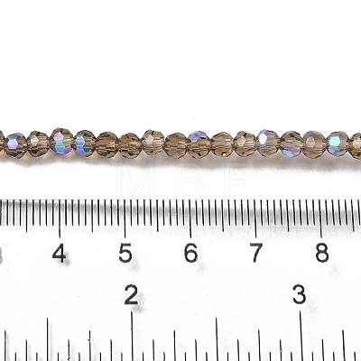 Electroplate Transparent Glass Beads Strands EGLA-A035-T4mm-L16-1