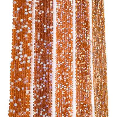 Transparent Glass Beads Strands EGLA-A044-T3mm-MB04-1